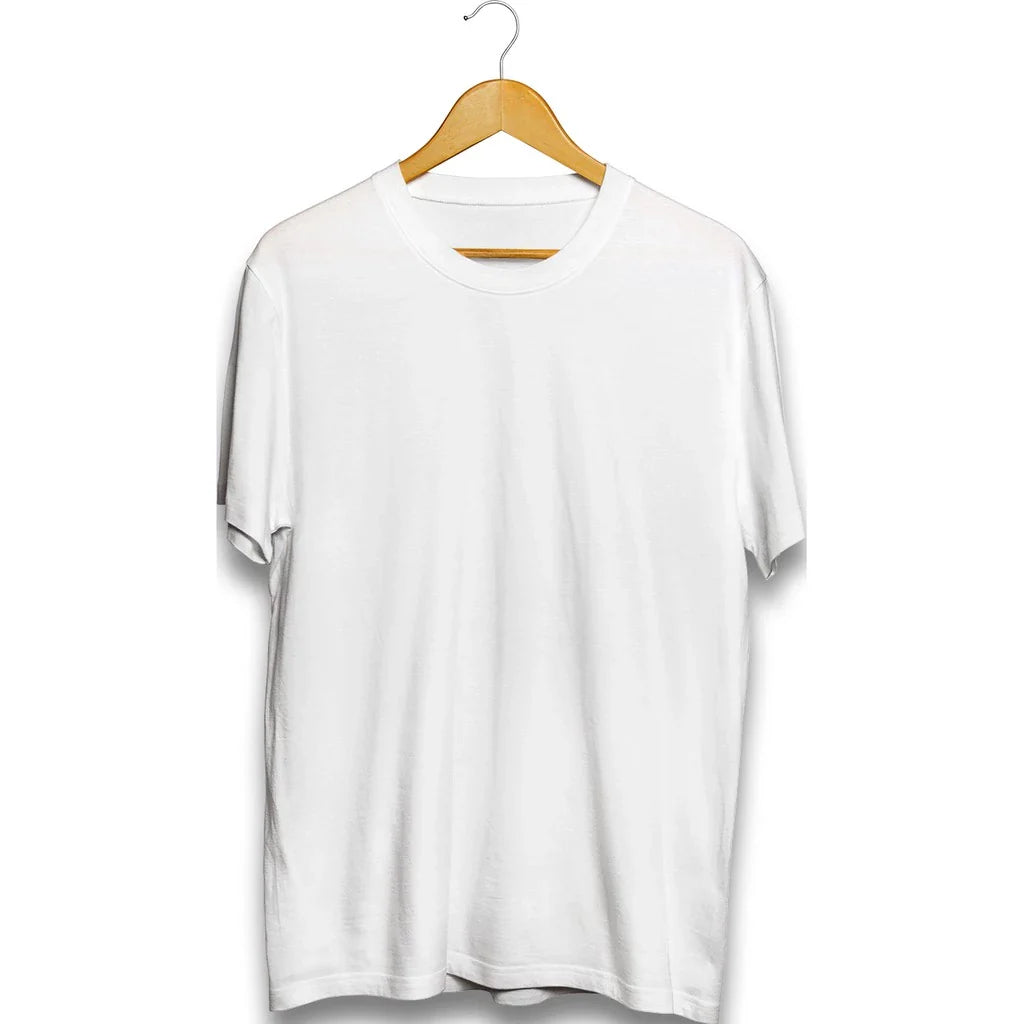 Plain Unisex Colored T Shirt Round Neck