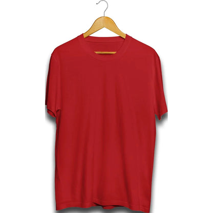 Plain Unisex Colored T Shirt Round Neck
