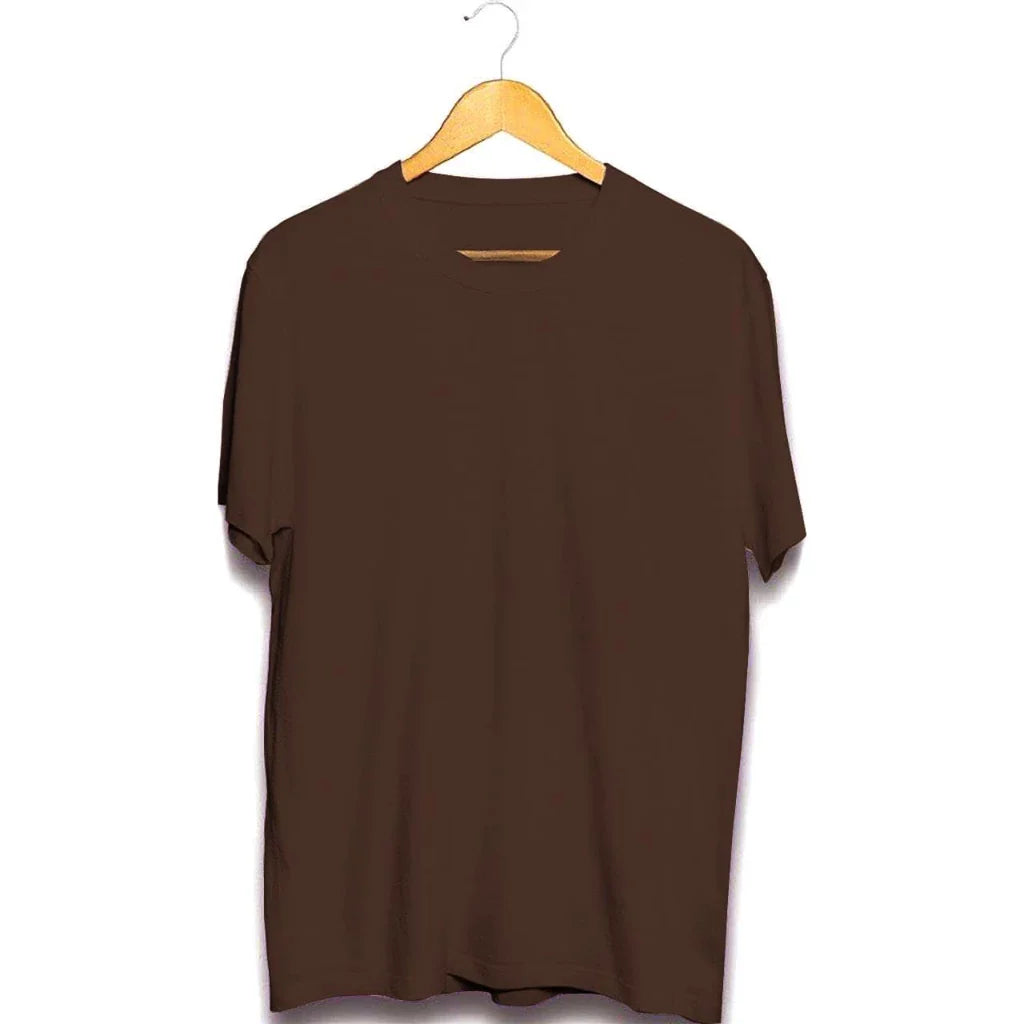 Plain Unisex Colored T Shirt Round Neck
